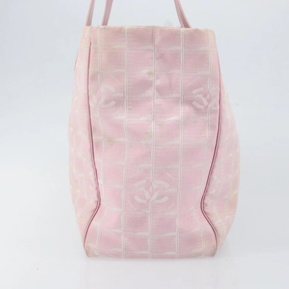 CHANEL New travel line Tote Bag Nylon Pink CC - Picture 5 of 16